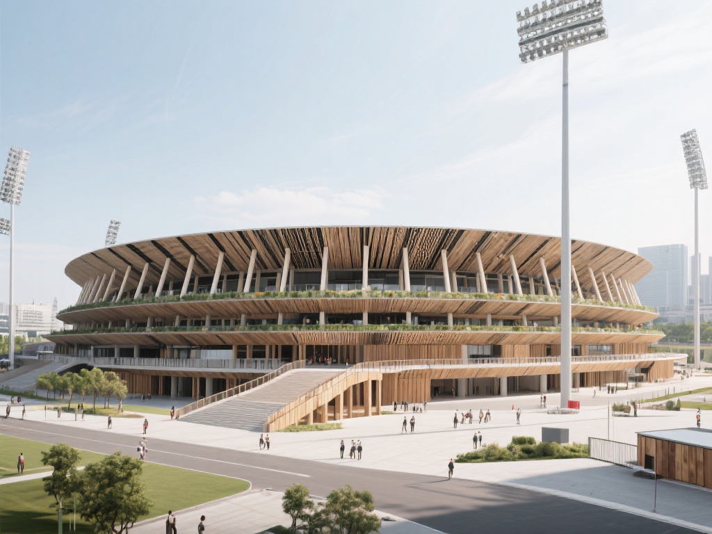 探秘体育场皇冠背后的建造技术与创新 (探秘体育场皇冠:揭秘建造技术与创新背后的故事) 更令人惊叹的是,一些体育场开始尝试可持续材料。例如